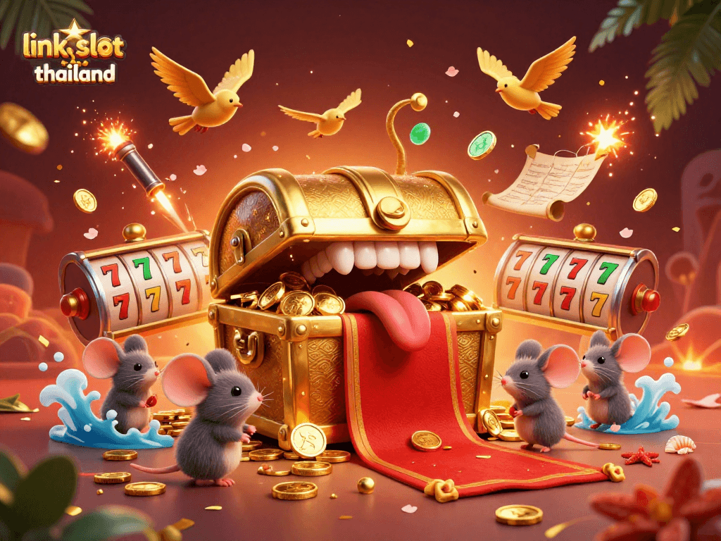 Unlock excitement playing link slot thailand, featuring vibrant reels and whimsical treasures.