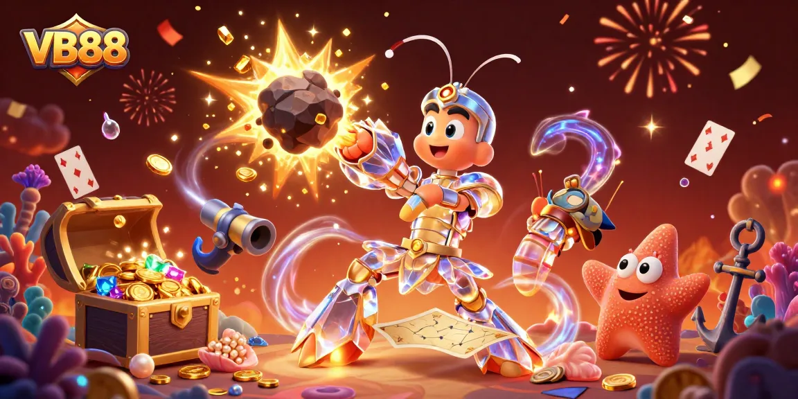 Engage with VB88's thrilling casino adventure featuring treasure explosions and a galactic samurai!