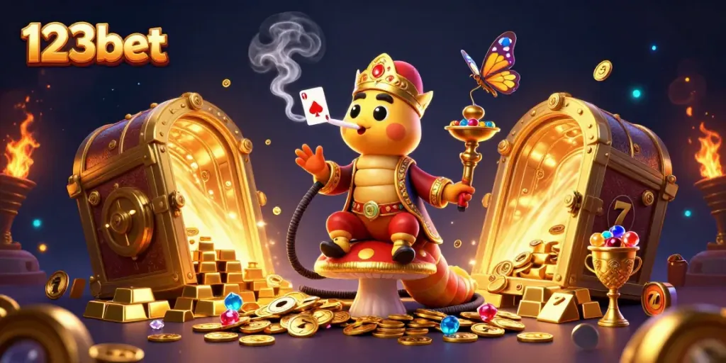 Experience thrilling 123bet gameplay with vibrant casino elements and enchanting characters.