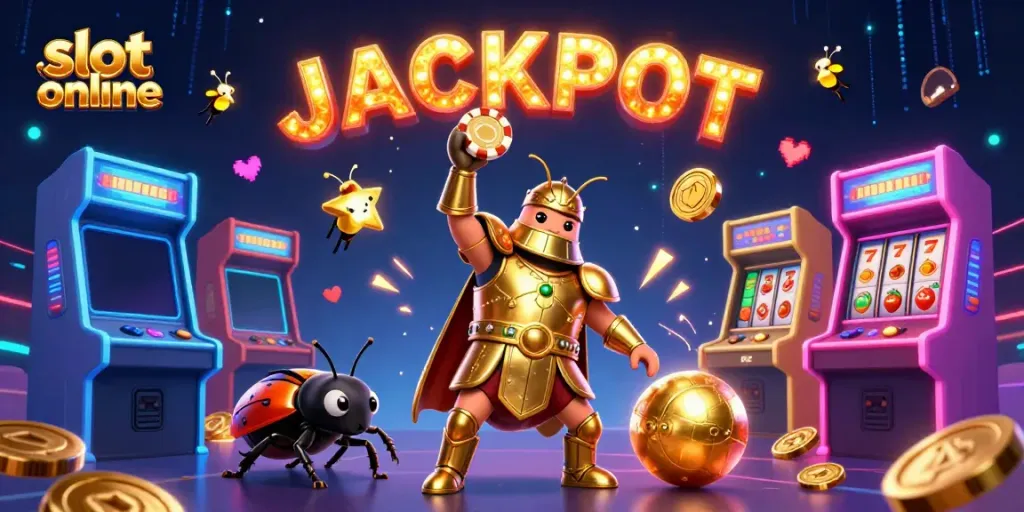 Experience the excitement of slot online with vibrant 3D characters and dynamic casino elements.